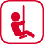 Child on swing receiving occupational therapy